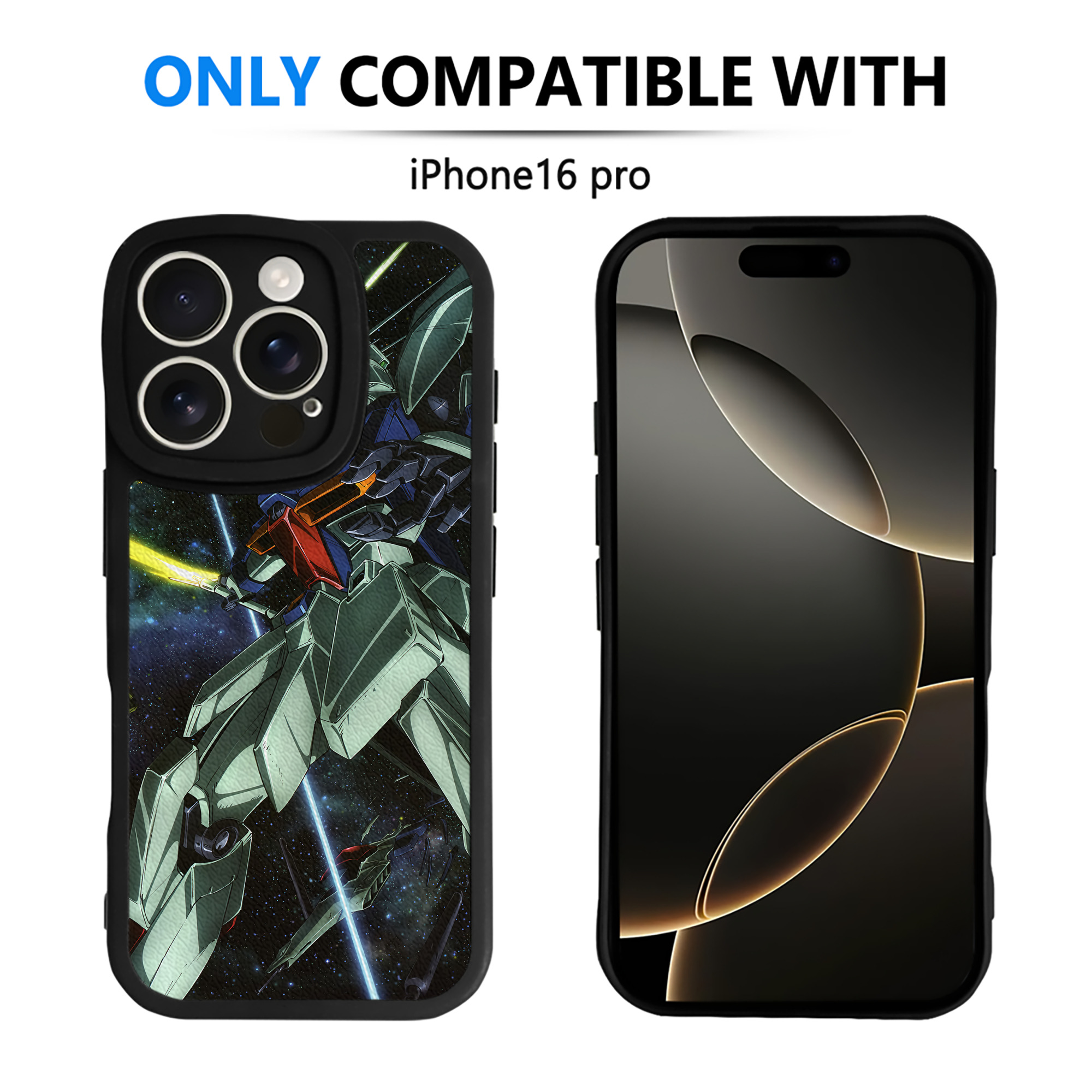 （画像用） 機動戦士ガンダム Mobile Suit Gundam 【iPhone 16シリーズ対応】シリコンスマホケース（レザー調） 材質：シリコン